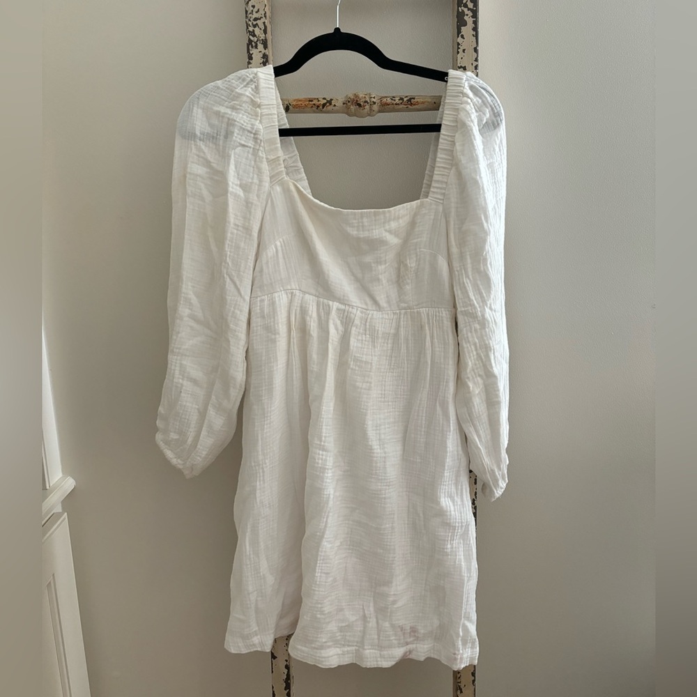 J CREW White Linen Dress